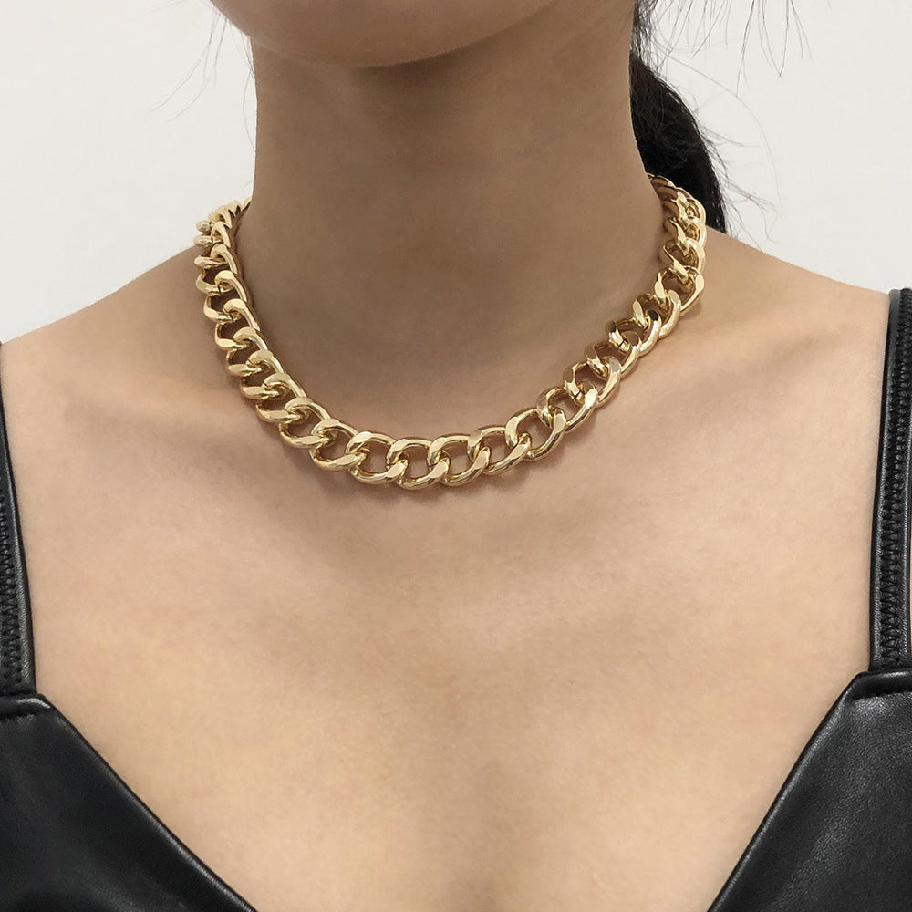 Twist Gold Silver Chunky Necklaces