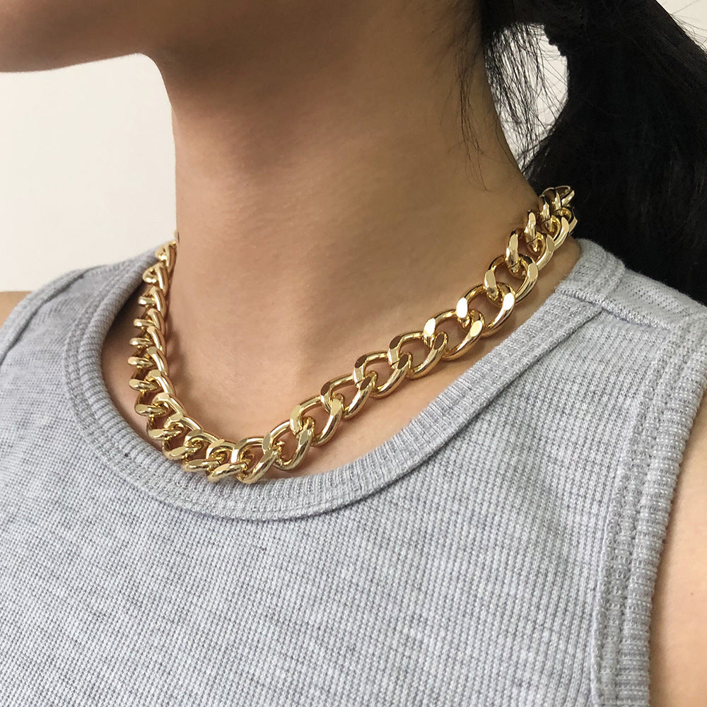 Twist Gold Silver Chunky Necklaces