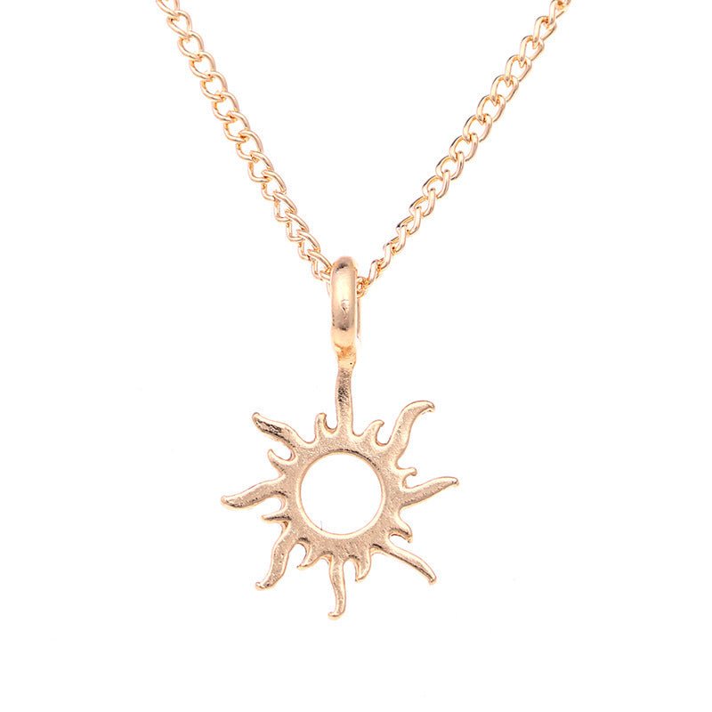 Gold-Color Sun Necklaces