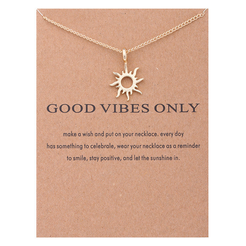 Gold-Color Sun Necklaces