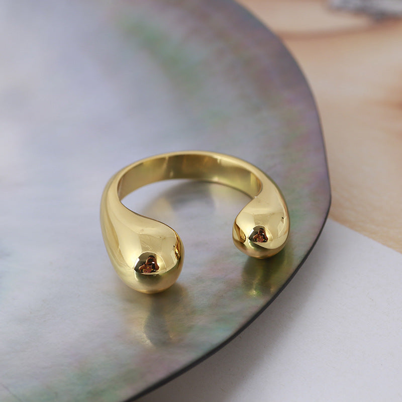 Gold Metal Brass Plated Rings