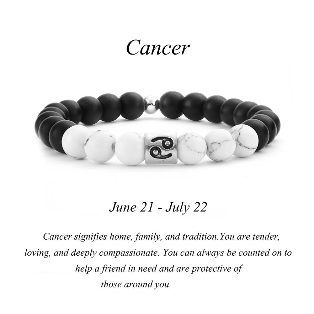 Frosted Black Turquoise Couple Bracelets