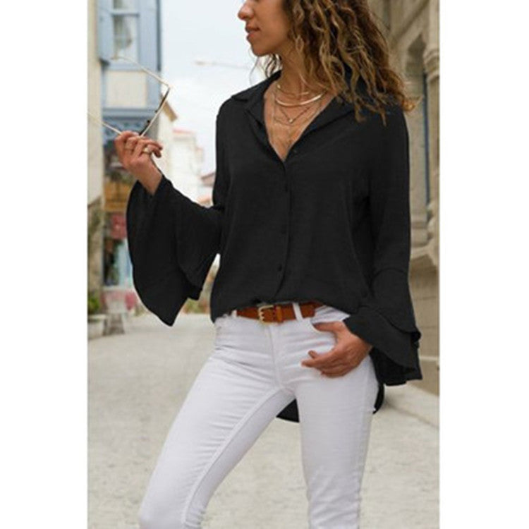 Cross-border Chiffon Casual Shirt Tops