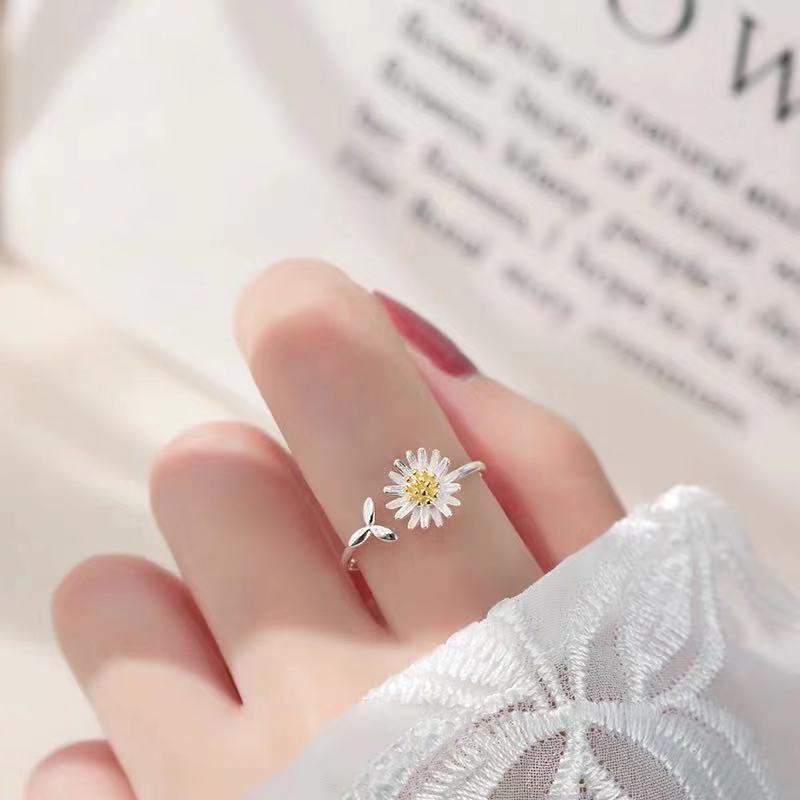 Silver Flower Rings