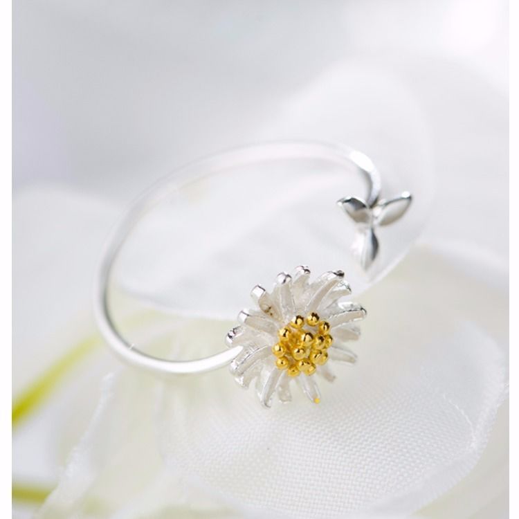 Silver Flower Rings