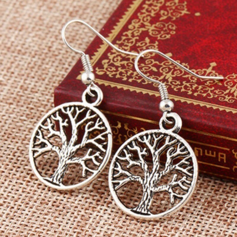 Tree Of Life Pendulum Earrings