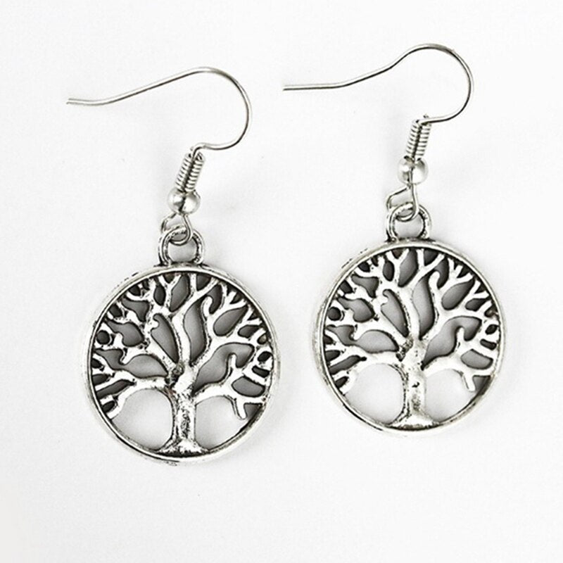 Tree Of Life Pendulum Earrings