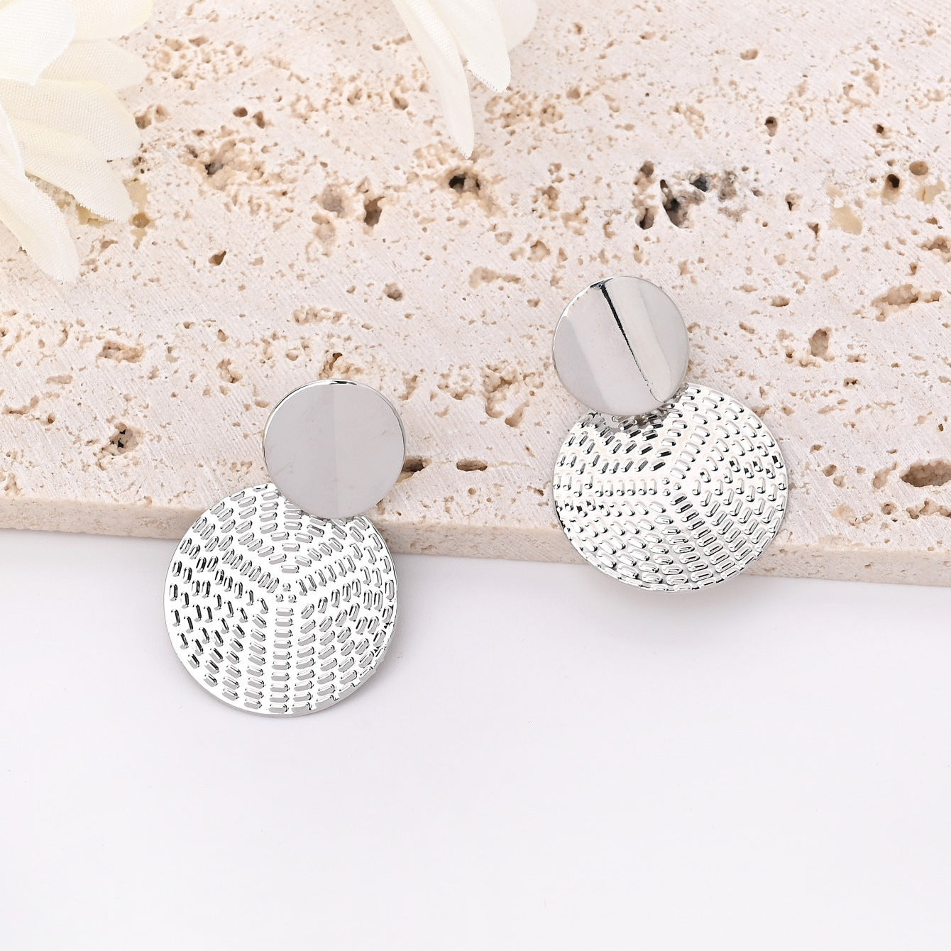 Metal Circle Earrings