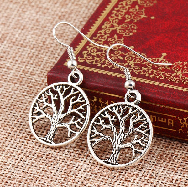 Tree Of Life Pendulum Earrings