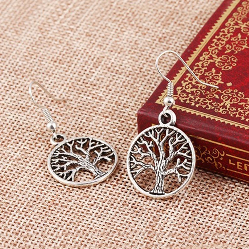 Tree Of Life Pendulum Earrings