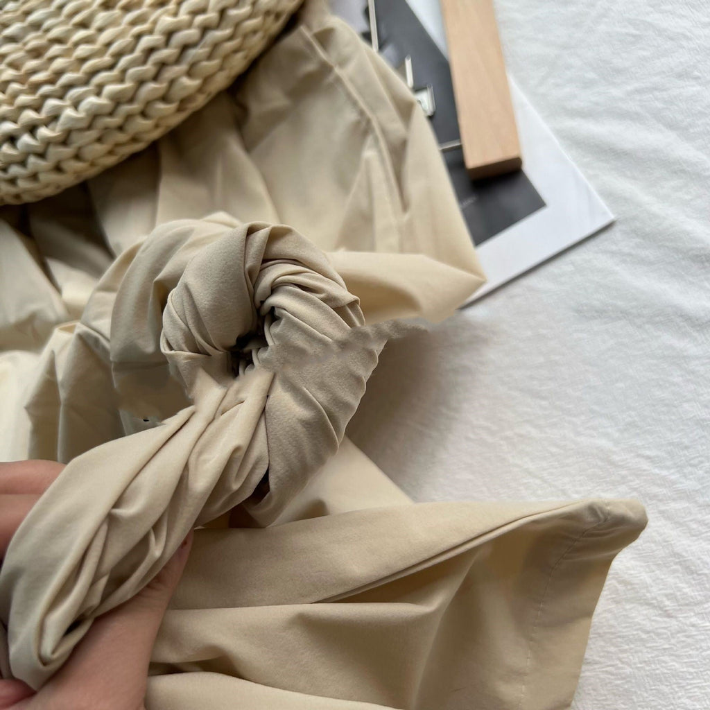 Tight Waist Loose Wide Leg Pants