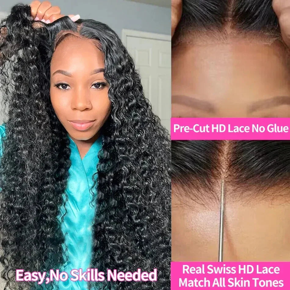 Glueless Deep Wave Human Hair Wigs