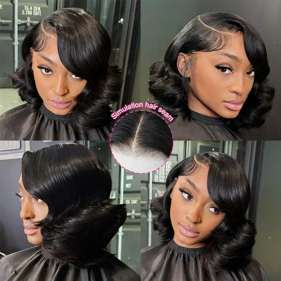 Body Wave Short Human Hair Wigs