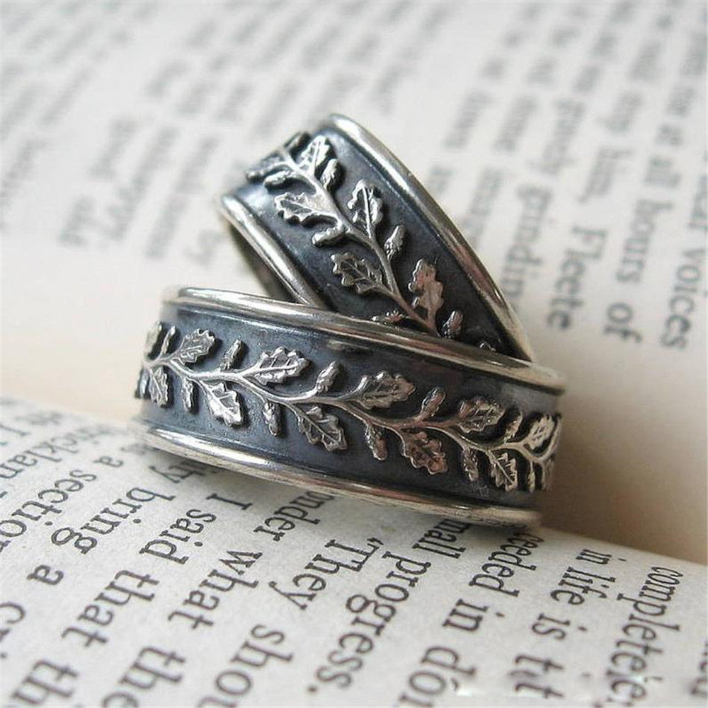 Retro Leaves Rings