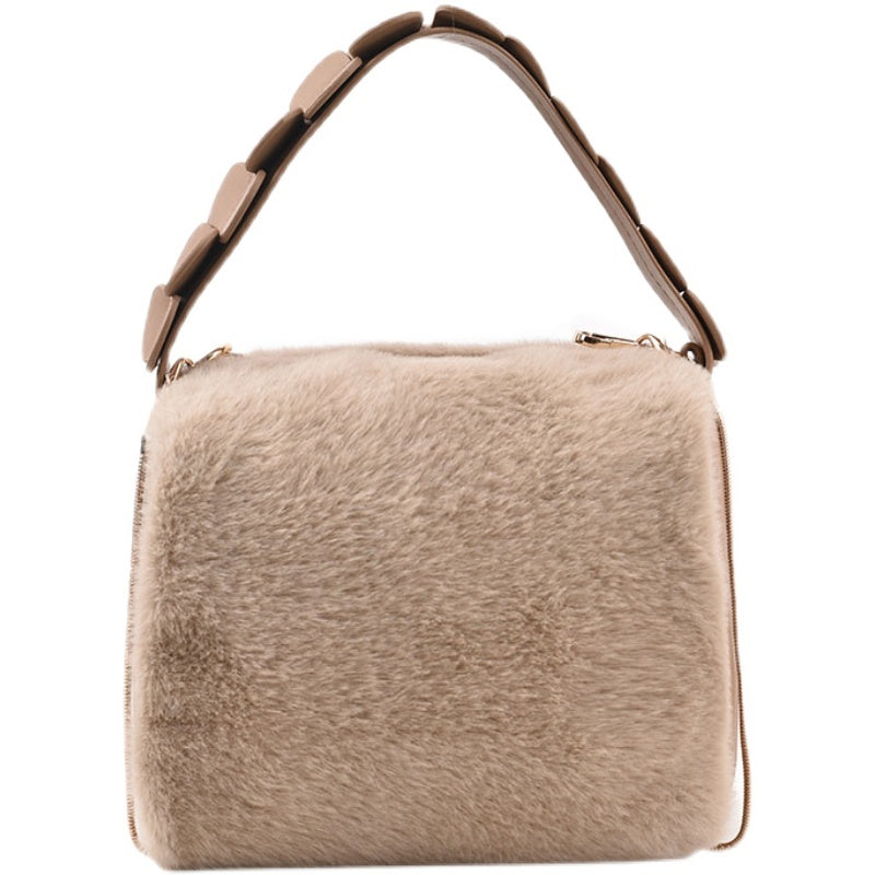 Small Furry Crossbody Hand Bag
